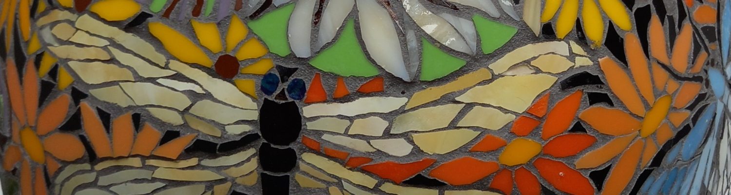 Dragonflyball Dragonfly ball mosaic by Victoria Harrison